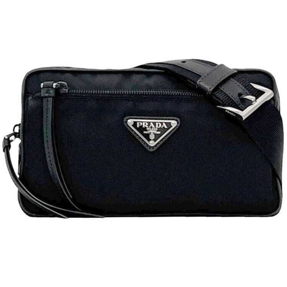 Prada Belt Black Nero Black Tessuto Saffiano Waist Body Bum Crossbody Belt